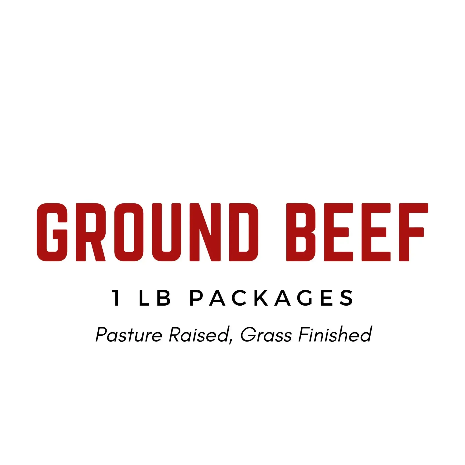 Ground Beef 1 LB Pkg AVG